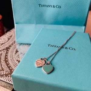 Mini Double Heart Pendant Necklace